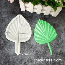 Load image into Gallery viewer, 1Pc Palm Leaf Silicone Sugarcraft Mold Turtle Leaves Fan Shape Resin Tools Chocolate Cupcake Fondant Mould Cake Decorating Tools