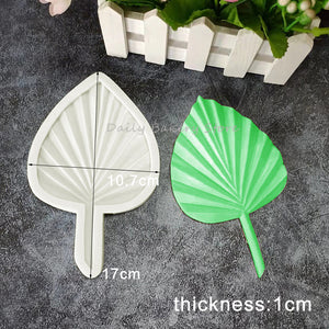1Pc Palm Leaf Silicone Sugarcraft Mold Turtle Leaves Fan Shape Resin Tools Chocolate Cupcake Fondant Mould Cake Decorating Tools