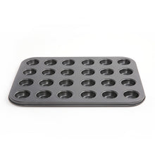Load image into Gallery viewer, (FR) 24 Holes Carbon Steel Non-stick Cake Mould DIY Mini Pudding Baking Tray Cup Mini Muffin Pan Oven Trays Small Cupcake Molds