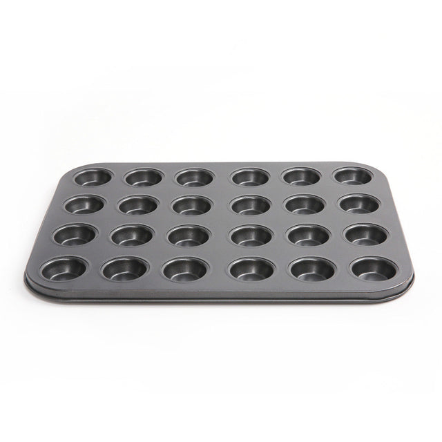 (FR) 24 Holes Carbon Steel Non-stick Cake Mould DIY Mini Pudding Baking Tray Cup Mini Muffin Pan Oven Trays Small Cupcake Molds