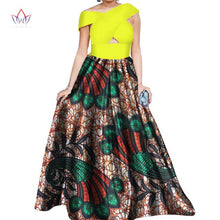 Load image into Gallery viewer, BRW Dahiki African Print Ankara Sleeveless Maxi Culture Dress Head and Scarf