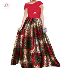 Load image into Gallery viewer, BRW Dahiki African Print Ankara Sleeveless Maxi Culture Dress Head and Scarf