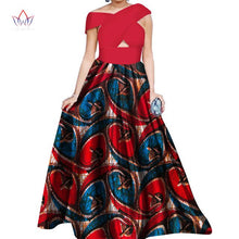 Load image into Gallery viewer, BRW Dahiki African Print Ankara Sleeveless Maxi Culture Dress Head and Scarf