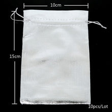 Load image into Gallery viewer, 10pcs/lot Adjustable Jewelry Packing silver/gold Drawstring Velvet bag Drawable Organza Pouch Christmas Wedding Gift Jewelry Bag