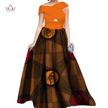 Load image into Gallery viewer, BRW Dahiki African Print Ankara Sleeveless Maxi Culture Dress Head and Scarf