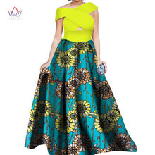 Load image into Gallery viewer, BRW Dahiki African Print Ankara Sleeveless Maxi Culture Dress Head and Scarf