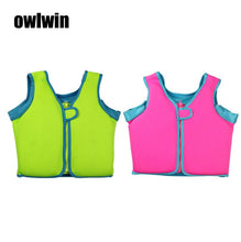 Load image into Gallery viewer, (FR) Kids Life Jacket Swimwear Polyester Foam Vest Survival Suit with Whistle for Swimming Drifting Neoprene life vest