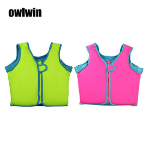 (FR) Kids Life Jacket Swimwear Polyester Foam Vest Survival Suit with Whistle for Swimming Drifting Neoprene life vest