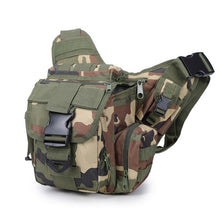 Load image into Gallery viewer, Outdoor Camouflage Multifunction Saddle bag men women tactical Military waterproof Shoulder Messenger pack Camera Waist bag