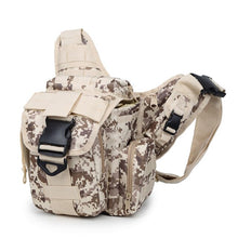 Load image into Gallery viewer, Outdoor Camouflage Multifunction Saddle bag men women tactical Military waterproof Shoulder Messenger pack Camera Waist bag