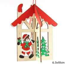 Load image into Gallery viewer, 3Sets/Lot 3D Creative Christmas Wooden Pendants Ornaments For Home Christmas Party Xmas Tree Ornaments Kids Gifts Decorations