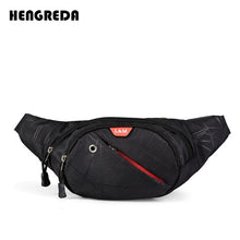 Load image into Gallery viewer, Hengreda 2018 Fanny Pack Waist Bag Bum Pocket Men Casual Travel Belt Bag Bicycle Women Fashion Nylon Waterproof Crossbody Bags
