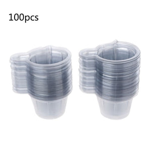 20/100Pcs 40ML Plastic Disposable Cups Dispenser For DIY Epoxy Resin Jewelry Making
