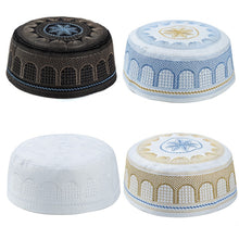 Load image into Gallery viewer, Male Muslim Hats Prayer Saudi Arabia Hui Islam Week United Arab Emirates Jewish Hat Hijab Judaico Kadife Yarmulke Islamic Men