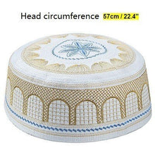Load image into Gallery viewer, Male Muslim Hats Prayer Saudi Arabia Hui Islam Week United Arab Emirates Jewish Hat Hijab Judaico Kadife Yarmulke Islamic Men