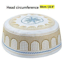 Load image into Gallery viewer, Male Muslim Hats Prayer Saudi Arabia Hui Islam Week United Arab Emirates Jewish Hat Hijab Judaico Kadife Yarmulke Islamic Men