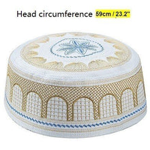 Load image into Gallery viewer, Male Muslim Hats Prayer Saudi Arabia Hui Islam Week United Arab Emirates Jewish Hat Hijab Judaico Kadife Yarmulke Islamic Men
