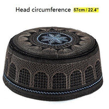 Load image into Gallery viewer, Male Muslim Hats Prayer Saudi Arabia Hui Islam Week United Arab Emirates Jewish Hat Hijab Judaico Kadife Yarmulke Islamic Men