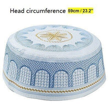 Load image into Gallery viewer, Male Muslim Hats Prayer Saudi Arabia Hui Islam Week United Arab Emirates Jewish Hat Hijab Judaico Kadife Yarmulke Islamic Men