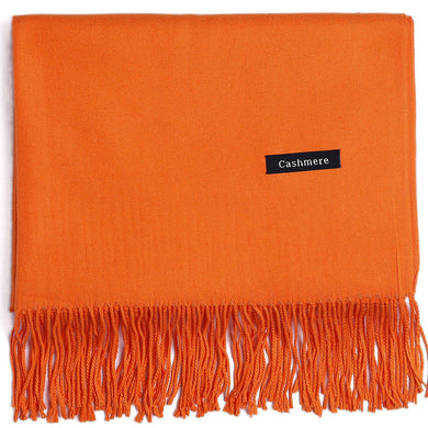 Cashmere Scarf Shawl Solid Basic Autumn Winter Wrap Warm Soft Hijab Women Pashmina