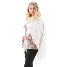 Load image into Gallery viewer, Cashmere Scarf Shawl Solid Basic Autumn Winter Wrap Warm Soft Hijab Women Pashmina