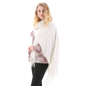 Cashmere Scarf Shawl Solid Basic Autumn Winter Wrap Warm Soft Hijab Women Pashmina