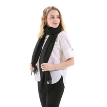 Load image into Gallery viewer, Cashmere Scarf Shawl Solid Basic Autumn Winter Wrap Warm Soft Hijab Women Pashmina