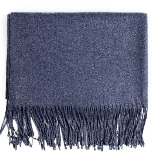 Cashmere Scarf Shawl Solid Basic Autumn Winter Wrap Warm Soft Hijab Women Pashmina