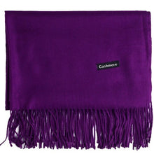 Load image into Gallery viewer, Cashmere Scarf Shawl Solid Basic Autumn Winter Wrap Warm Soft Hijab Women Pashmina