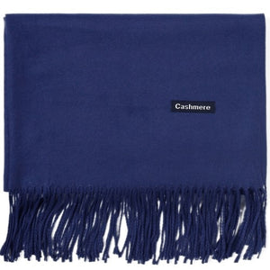 Cashmere Scarf Shawl Solid Basic Autumn Winter Wrap Warm Soft Hijab Women Pashmina