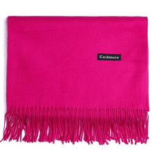 Load image into Gallery viewer, Cashmere Scarf Shawl Solid Basic Autumn Winter Wrap Warm Soft Hijab Women Pashmina