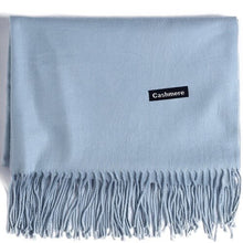 Load image into Gallery viewer, Cashmere Scarf Shawl Solid Basic Autumn Winter Wrap Warm Soft Hijab Women Pashmina