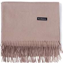Load image into Gallery viewer, Cashmere Scarf Shawl Solid Basic Autumn Winter Wrap Warm Soft Hijab Women Pashmina