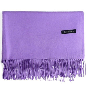 Cashmere Scarf Shawl Solid Basic Autumn Winter Wrap Warm Soft Hijab Women Pashmina