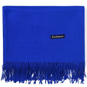 Cashmere Scarf Shawl Solid Basic Autumn Winter Wrap Warm Soft Hijab Women Pashmina