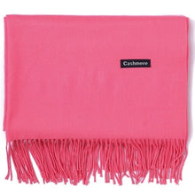 Load image into Gallery viewer, Cashmere Scarf Shawl Solid Basic Autumn Winter Wrap Warm Soft Hijab Women Pashmina