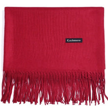 Load image into Gallery viewer, Cashmere Scarf Shawl Solid Basic Autumn Winter Wrap Warm Soft Hijab Women Pashmina
