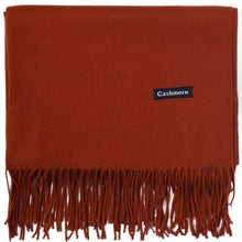 Load image into Gallery viewer, Cashmere Scarf Shawl Solid Basic Autumn Winter Wrap Warm Soft Hijab Women Pashmina