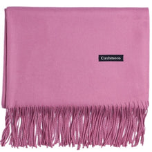 Load image into Gallery viewer, Cashmere Scarf Shawl Solid Basic Autumn Winter Wrap Warm Soft Hijab Women Pashmina